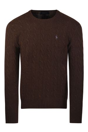 Brown wool and cashmere sweater RALPH LAUREN | 710876762029BROWN